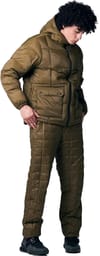 Taion + Mountain Hooded Volume Down Jacket Dark Olive - 5