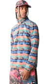 The North Face + M 100 Glacier 1/4 Zip Utility Brown Panorama Print - 3