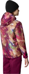 The North Face + Teen Snowquest Jacket Boysenberry Paint Lightening Small Print - 4