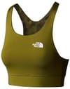W Flex Reversible Bra Print Forest Olive Abstract Pitcher Plant Print + The North Face