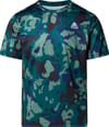 M Ma 24/7 S/S Tee Aop Deep Nori Light Show + The North Face