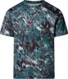 M 24/7 S/S Tee Aop Deep Nori Grid Print + The North Face