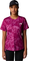 The North Face + W Flex S/S Tee Reg Aop Cyber Bery Waterfall Print - 3