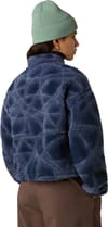 The North Face + W Extreme Pile Fz Jacket 2 Print Summit Navy Sun Halos - 4
