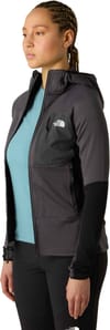 The North Face + W Polartec Powergrid Stormgap Hoodie Anthracite Grey TNF Black - 4