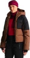 The North Face + W Cold Spell Cropped Down Jacket Smokey Brown TNF Black - 3