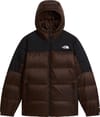 M Diablo Down 2.0 Hoodie Dark Chestnut Black Heather + The North Face
