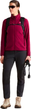 The North Face + W Glacier Fleece Jacket Burgundy Crush - 3