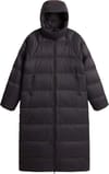 W Hydrenalite City Long Down Hooded Parka Anthracite Grey + The North Face