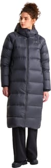 The North Face + W Hydrenalite City Long Down Hooded Parka Anthracite Grey - 6