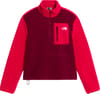 W Yumiori 1/4 Zip Burgundy Crush Lali Guran + The North Face