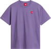 M TNF Red Box S/S Tee Grounded Plum + The North Face