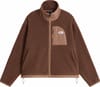 W Yumiori Off Peak Full Zip Jacket Smokey Brown Garnet + The North Face