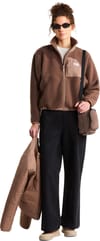 The North Face + W Yumiori Off Peak Full Zip Jacket Smokey Brown Garnet - 3
