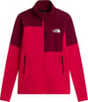 W Polartec Powergrid Stormgap Jacket Lali Guran Burgundy Crush + The North Face