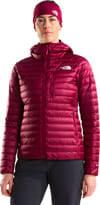 The North Face + W Bettaforca LT Down Hoodie Burgundy Crush Lall Guran - 3