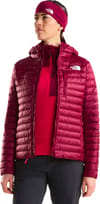 The North Face + W Bettaforca LT Down Hoodie Burgundy Crush Lall Guran - 4