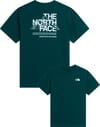 M Mountain Sketch Regular Short Sleeve Pacific Teal + The North Face