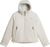 W TNF Range Down Hooded Jacket Cumulus Cloud + The North Face