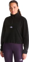 The North Face + W Novelty Logo Glacier 1/4 Zip TNF Black - 3