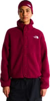 The North Face + W Cragmont Snap Front Fleece Jacket Burgundy Crush - 3