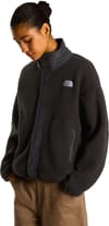 The North Face + W Cragmont Snap Front Fleece Jacket TNF Black Anthracite Grey - 3