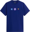 U Explorer Badges Rlx SS Tee Graphic Bold Blue + The North Face