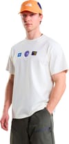 The North Face + U Explorer Badges Rlx SS Tee Graphic White Dune - 3