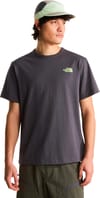 The North Face + U Nse Slopes Rlx SS Tee Graphic Anthracite Grey - 4