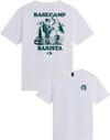 U Basecamp Barista Rlx SS Tee Graphic TNF White Pacific Teal + The North Face