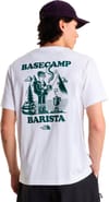 The North Face + U Basecamp Barista Rlx SS Tee Graphic TNF White Pacific Teal - 4