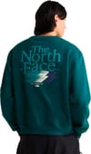 The North Face + M Retro Trail Relaxed Crew Graphic Pacific Teal - 5