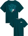 M Retro Trail Rlx SS Tee Graphic Pacific Teal + The North Face