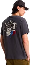The North Face + M Retro Trail Rlx SS Tee Graphic Anthracite Grey - 5