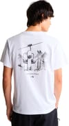 The North Face + U Opposites Attract Rlx SS Tee Graphic TNF White - 5