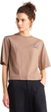 The North Face + W Ski Embro Boxy SS Tee Graphic Garnet - 3