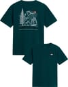 M Monte Reg SS Tee Graphic Pacific Teal + The North Face