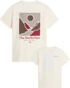 W Monte Reg SS Tee Graphic White Dune + The North Face