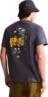 The North Face + U Gear Up Get Out Rlx SS Tee Graphic Anthracite Grey - 5