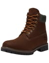 Timberland Heritage 6" Lace Up Waterproof Boot Dk Brown Nubuck W Gold