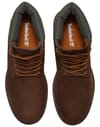 Timberland Heritage 6" Lace Up Waterproof Boot Dk Brown Nubuck W Gold