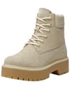 Stone Street 6" Lace Up Boot W Light Beige Suede