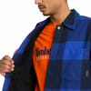 + Fleece Lined Check Overshirt Surf The Web Yd - 4
