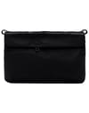 Topologie + Bags Flat Sacoche Small Black Tech Sateen