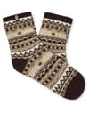 Ugg + W Cressida Cozy Quarter Sock Uggisle Coffee Grounds Multi