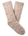 Ugg + W Elowyn Cable Knit Fleece Lined Sock Cream Confetti