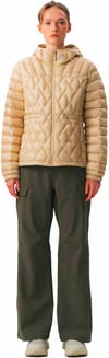 Uppervoid + Cid S Hooded Mid Layer Down Jacket W Khaki