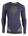 Uyn Man Evolutyon Uw Shirt Lg Sl Charcoal/Gold/Atlantic + Uyn