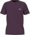 Mn Left Chest Logo Tee Blackberry Wine + Vans
