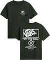 Stacked Hi SS Tee Dried Kelp + Vans
